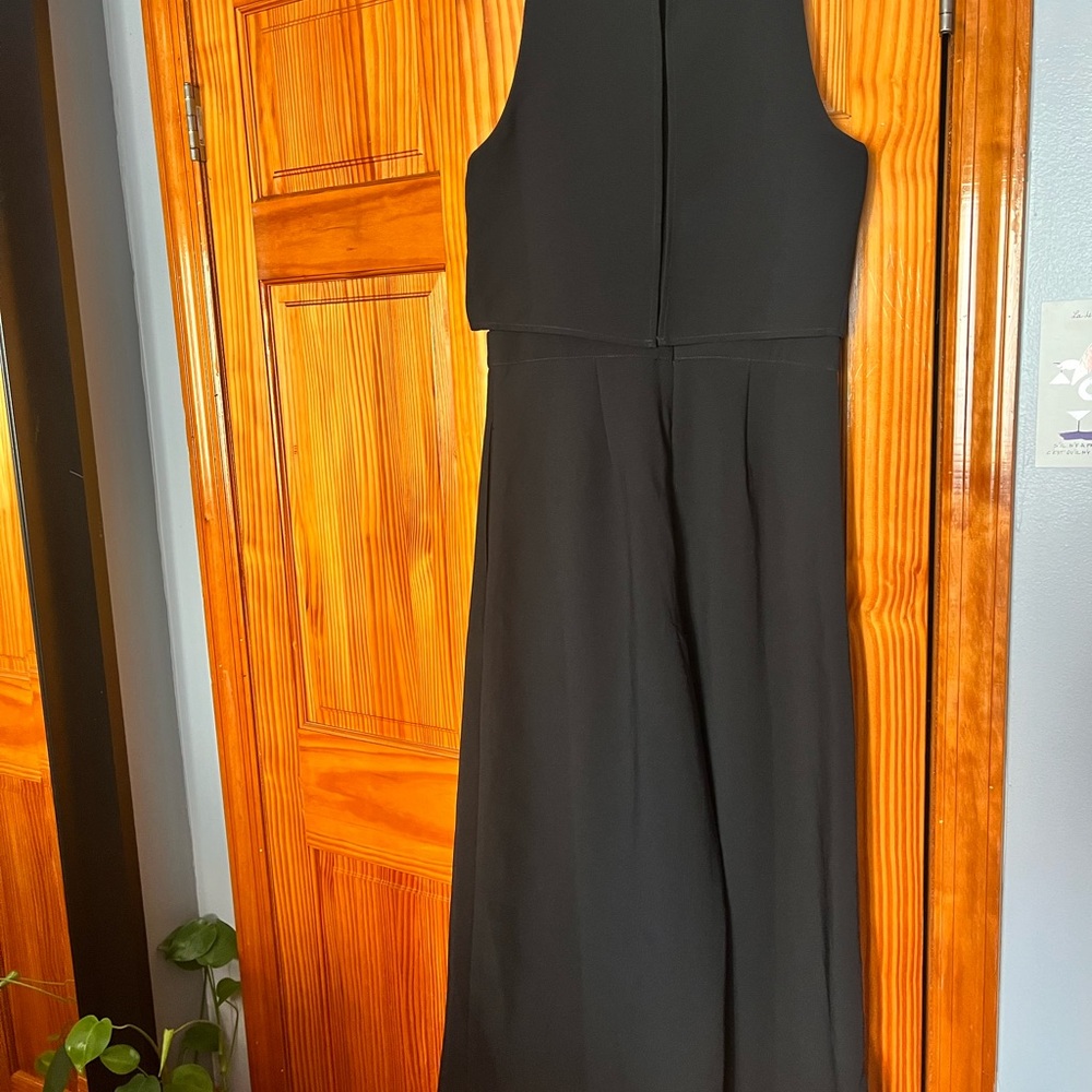 Chelsea28 Black Sleeveless Wide-Leg Jumpsuit